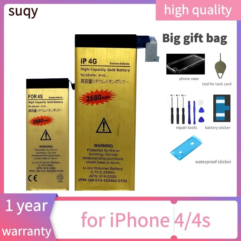 Suqy for Iphone 4s Battery Batterie for Iphone 4 S for Iphone 4 4s Battery Mobile 0 Cycle Rechargeable Bateria with Tracking
Suqy for Iphone 4s Battery Batterie for Iphone 4 S for Iphone 4 4s Battery Mobile 0 Cycle Rechargeable Bateria with Tracking