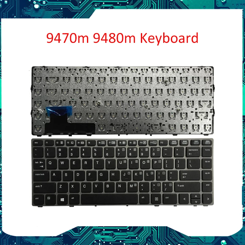 702843-001 для HP EliteBook Folio 9470M 9480m с рамкой и подсветкой клавиатуры США 90-95% Новинка |