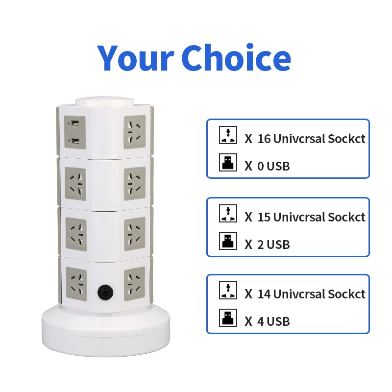 Multiple Tower Power Strip Vertical Universal Surge Protector Electrical Socket with USB Switch 3m Extension Cord 1-5 layers H38b3485f29af4e4484ffab4c777dc6b5I H38b3485f29af4e4484ffab4c777dc6b5I Multiple Tower Power Strip Vertical Universal Surge Protector Electrical Socket with USB Switch 3m Extension Cord 1-5 layers