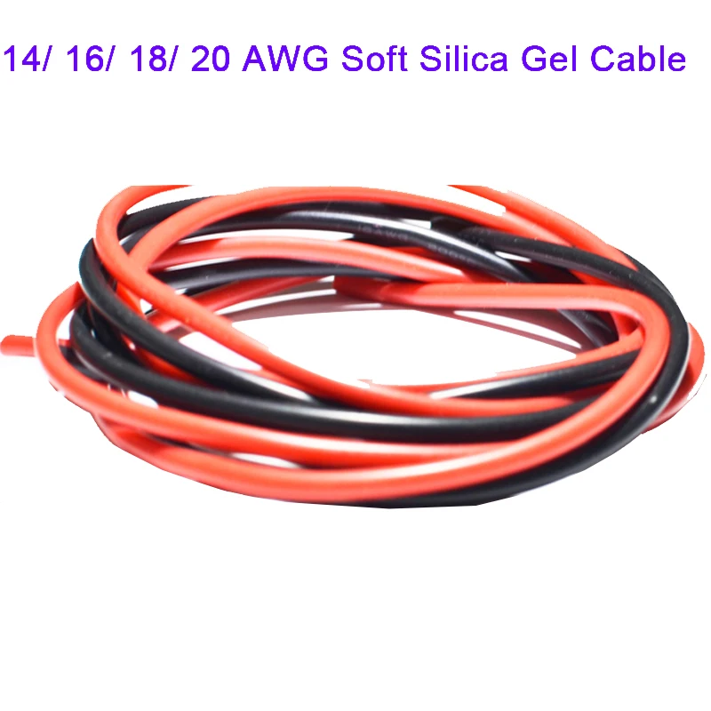 Провод 14/16/18/20 AWG из силикагеля для модели RC DIY и Hobby toyes провод аккумулятора ESC|cable wire