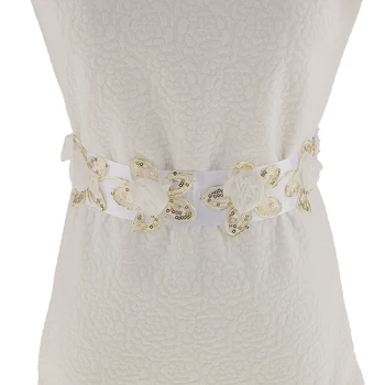 High Quality White Flower Sequin Wedding Dress Belt Bridal Bridesmaid Sash
High Quality White Flower Sequin Wedding Dress Belt Bridal Bridesmaid Sash