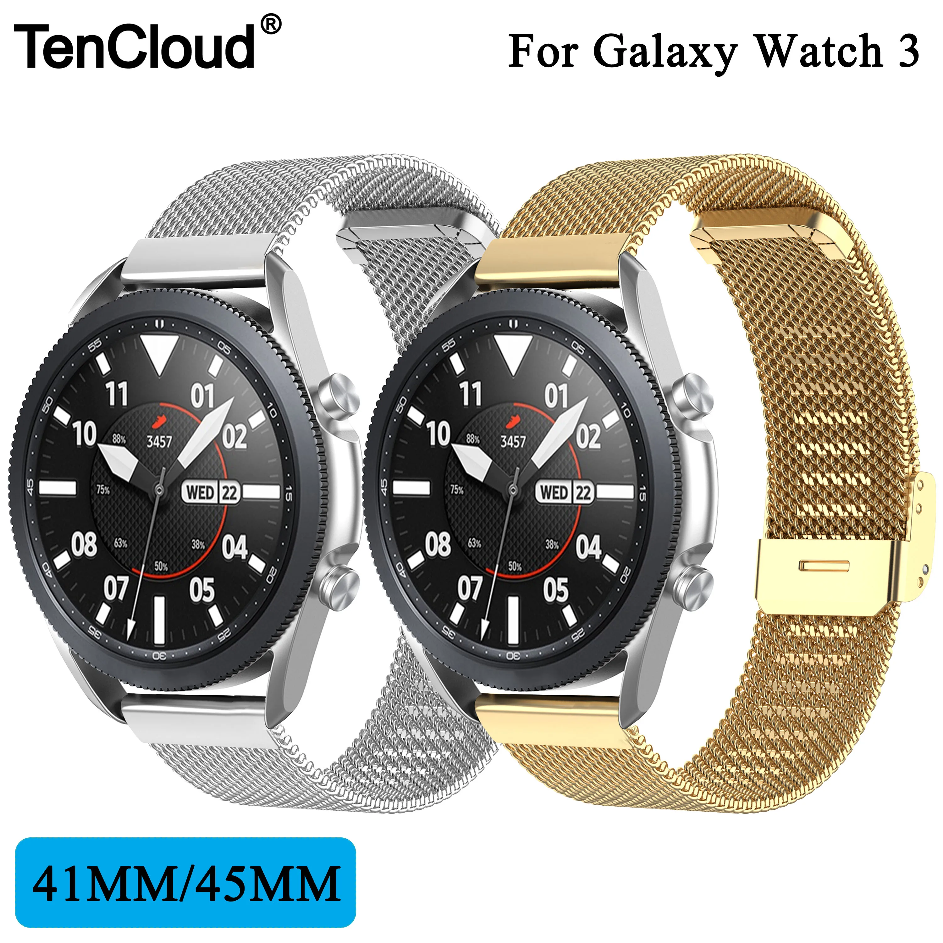 Сменный металлический ремешок для Samsung Galaxy Watch 3, универсальный браслет из нержавеющей стали 20/22
Сменный металлический ремешок для Samsung Galaxy Watch 3, универсальный браслет из нержавеющей стали 20/22
