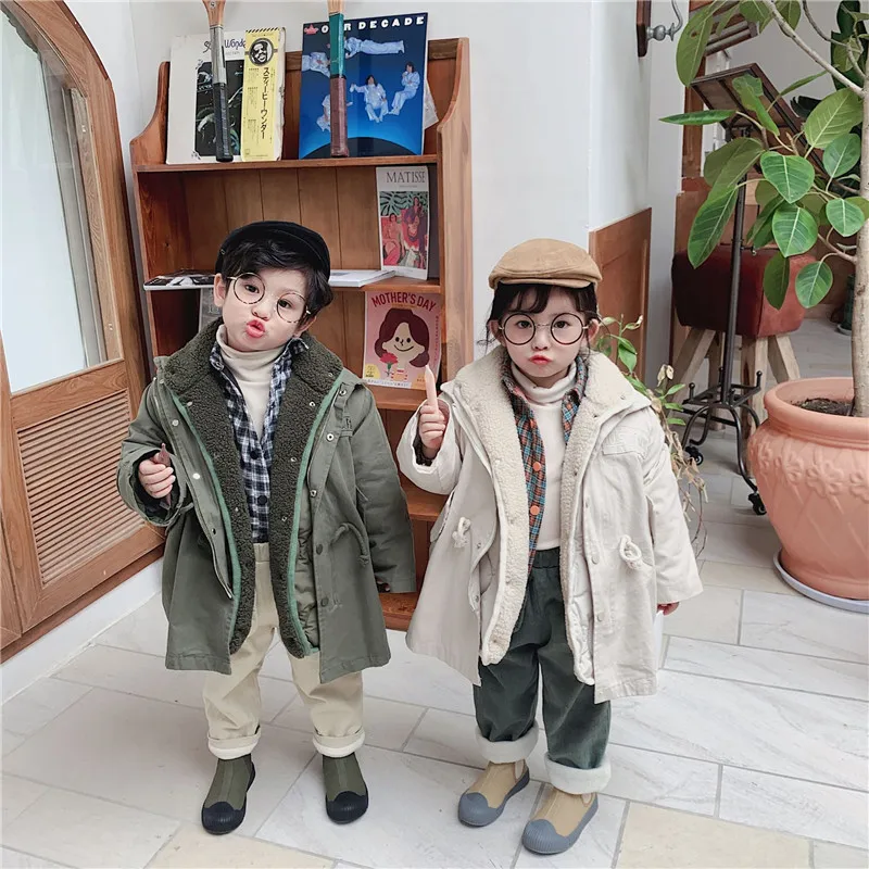 Winter Girls Parkas Hooded Boys Long Jackets Kids Thicken Cotton Coats Baby Girls Warm Coat Two-piece Children's Outerwear
Winter Girls Parkas Hooded Boys Long Jackets Kids Thicken Cotton Coats Baby Girls Warm Coat Two-piece Children's Outerwear