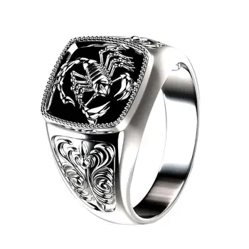 Men Scorpion Engraved Alloy Wide Finger Ring Birthday Club Party Jewelry Gift
Men Scorpion Engraved Alloy Wide Finger Ring Birthday Club Party Jewelry Gift