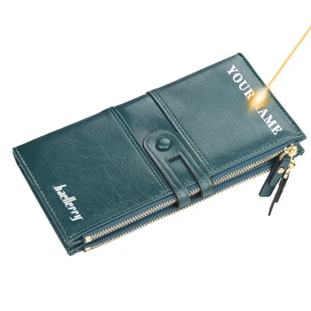 Custom wallet Fashion Long Leather Top Quality Card Holder Classic Female Purse 2020 Name Engraved Women Wallets Zipper Wallet
Custom wallet Fashion Long Leather Top Quality Card Holder Classic Female Purse 2020 Name Engraved Women Wallets Zipper Wallet