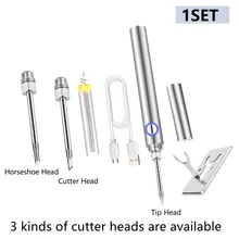 5pcs/Set Rechargeable Battery Soldering Iron USB Wire Welding Wire Plating Head Silver Plating Head Welding Head Adjustable
5pcs/Set Rechargeable Battery Soldering Iron USB Wire Welding Wire Plating Head Silver Plating Head Welding Head Adjustable