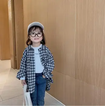 2019 Korea style girls boys plaid shirt autumn full sleeve fashion kids top 1-6 years HX572
2019 Korea style girls boys plaid shirt autumn full sleeve fashion kids top 1-6 years HX572