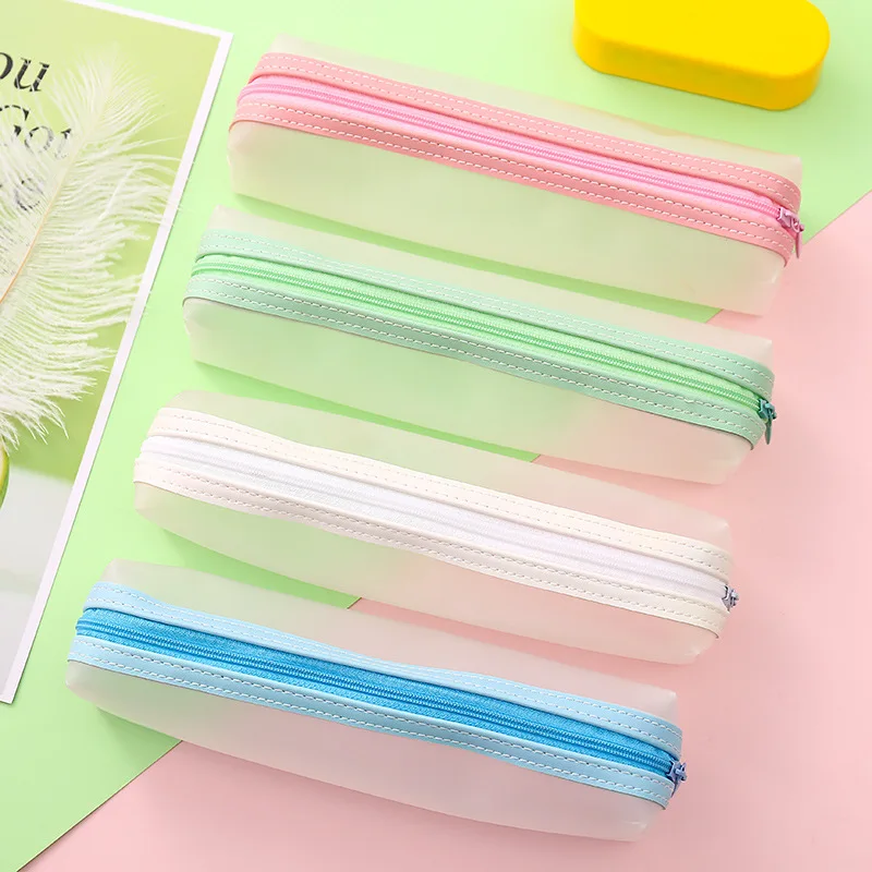 Frosted Translucent Large Capacity Pencil Bag Stationery Storage Organizer Pencil Case School Supply
Frosted Translucent Large Capacity Pencil Bag Stationery Storage Organizer Pencil Case School Supply