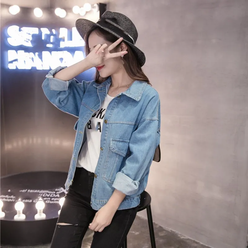 Fashion Nice Spring Women Big Size Jeans Jacket Summer Basic Pocket Blue Wash Coat Plus Size Full Sleeve Denim Jacket
Fashion Nice Spring Women Big Size Jeans Jacket Summer Basic Pocket Blue Wash Coat Plus Size Full Sleeve Denim Jacket