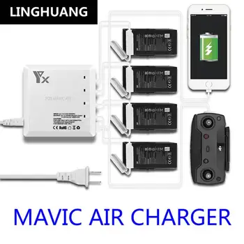 DJI Mavic Air 6 in 1 Smart Charger Charging housekeeper Babysitter with USB Port For Battery and Remote Controller Accessories
DJI Mavic Air 6 in 1 Smart Charger Charging housekeeper Babysitter with USB Port For Battery and Remote Controller Accessories