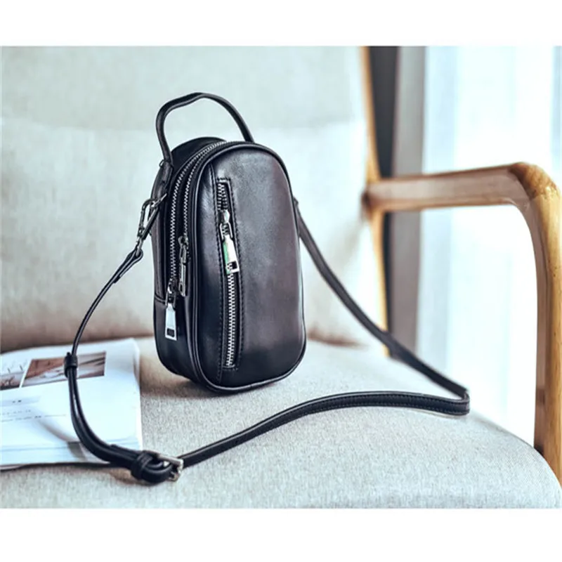 Fashionable new soft cowhide mini bag genuine leather head layer cowhide black multi-compartment multi-functional female bag
Fashionable new soft cowhide mini bag genuine leather head layer cowhide black multi-compartment multi-functional female bag