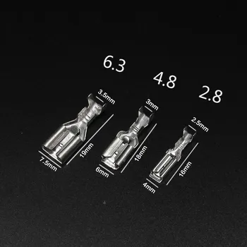 100Pcs 2.8mm 4.8mm 6.3mm Crimps Spring Whit Lock + Sheath Copper Connector Insert Female Plug Cold-pressed Terminal Block
100Pcs 2.8mm 4.8mm 6.3mm Crimps Spring Whit Lock + Sheath Copper Connector Insert Female Plug Cold-pressed Terminal Block