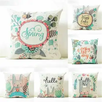 Cute Cartoon Rabbit Pattern Pillow Case Throw Printed Home Office Textile Covers Cotton Linen Pillowcase
Cute Cartoon Rabbit Pattern Pillow Case Throw Printed Home Office Textile Covers Cotton Linen Pillowcase