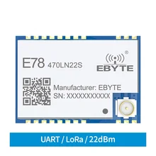 ASR6501 SoC LoRa RF Module Low Power Consumption 470MHZ 22dBm Wireless IoT Transceiver LoRaWAN LinkWAN Protocol E78-470LN22S
ASR6501 SoC LoRa RF Module Low Power Consumption 470MHZ 22dBm Wireless IoT Transceiver LoRaWAN LinkWAN Protocol E78-470LN22S