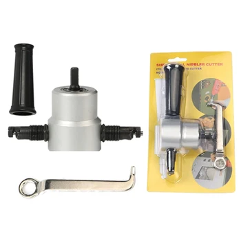 Nibble Metal Cutting Double Head Sheet Nibbler Saw Cutter Tool Drill Attachment Free Cutting Tool Nibbler Sheet Metal Cut
Nibble Metal Cutting Double Head Sheet Nibbler Saw Cutter Tool Drill Attachment Free Cutting Tool Nibbler Sheet Metal Cut