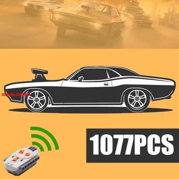 New 1077PCS RC Motorized Dodged Muscle Car Supercar Chargers Technic Model Building Blocks Bricks Toy Kid Gift Boys
New 1077PCS RC Motorized Dodged Muscle Car Supercar Chargers Technic Model Building Blocks Bricks Toy Kid Gift Boys