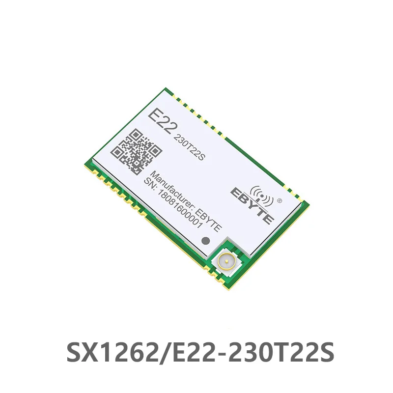 E22-230T22S SX1262 LoRa module wireless UART 230MHz 22dBm module Wireless Transceiver Transmitter Receiver Antenna IPEX SMD
E22-230T22S SX1262 LoRa module wireless UART 230MHz 22dBm module Wireless Transceiver Transmitter Receiver Antenna IPEX SMD