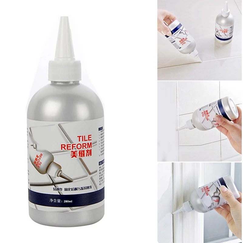 Ceramic Vacuum Whitener 280ml Waterproof Tile Crack Beauty Grout Seam Filling Reform Wall Glue Household Glue Caulk DJA88
Ceramic Vacuum Whitener 280ml Waterproof Tile Crack Beauty Grout Seam Filling Reform Wall Glue Household Glue Caulk DJA88