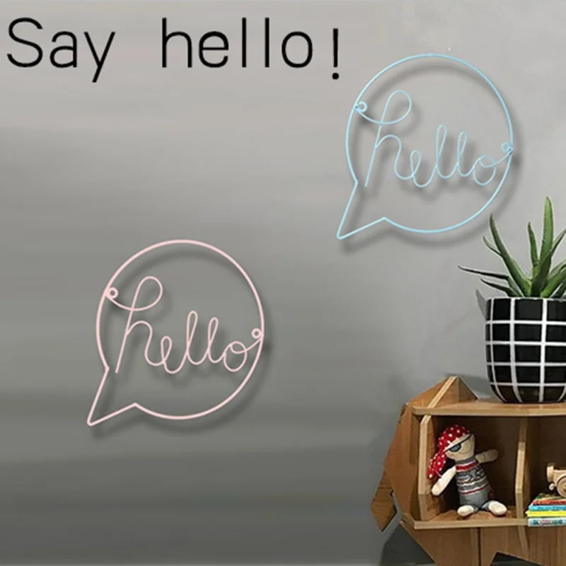 Nordic Style Iron Art English Letters "Hello" Home Decoration Welcome Sign For Shop Wall Hanging Door Hanging Decorations
Nordic Style Iron Art English Letters "Hello" Home Decoration Welcome Sign For Shop Wall Hanging Door Hanging Decorations
