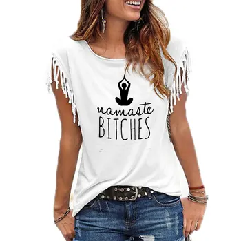 Namaste bitches Women tshirt Cotton Casual Funny t shirt Gift For Lady Yong Girl Top Tee
Namaste bitches Women tshirt Cotton Casual Funny t shirt Gift For Lady Yong Girl Top Tee