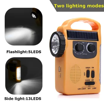 Portable Flashlights Solar Power Lanterns Outdoor Emergency Hand Crank Solar AM/FM Radios Power Bank with LED Lamp
Portable Flashlights Solar Power Lanterns Outdoor Emergency Hand Crank Solar AM/FM Radios Power Bank with LED Lamp