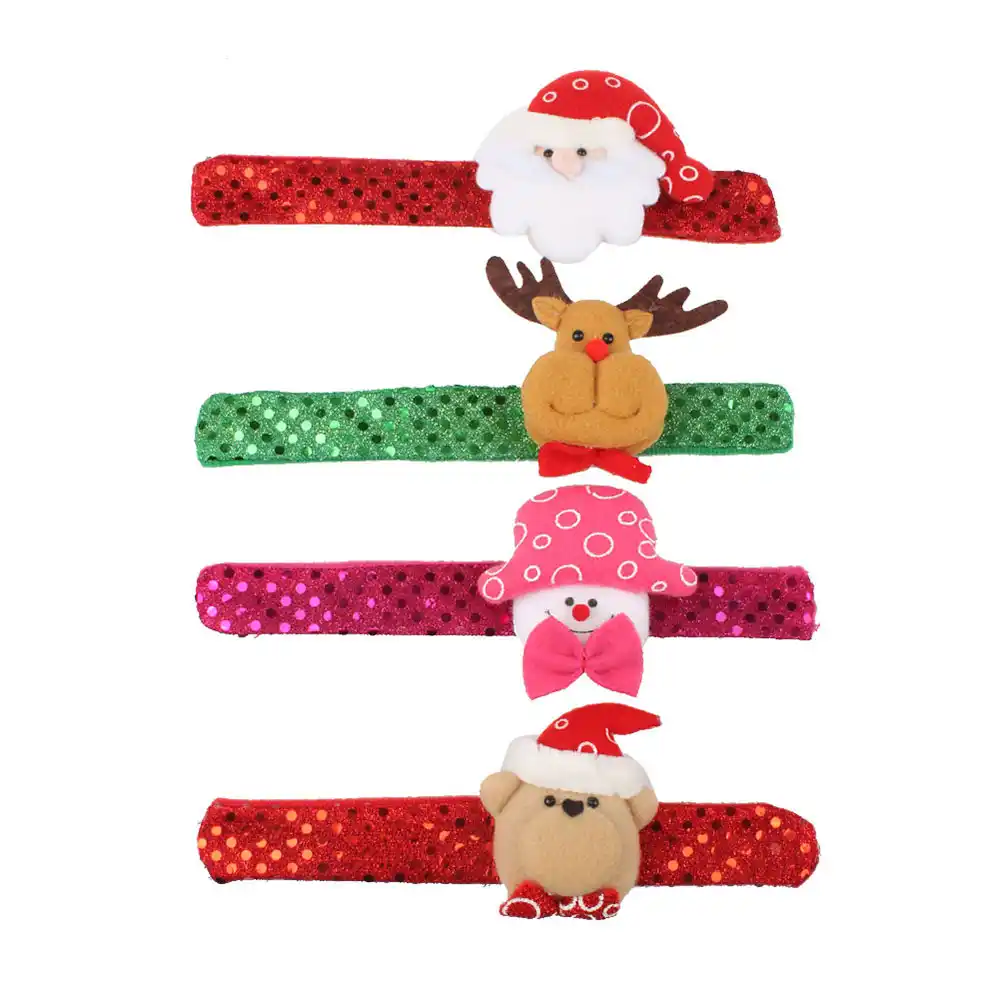 bracelet wristband clap circle light toy kids pat led christmas