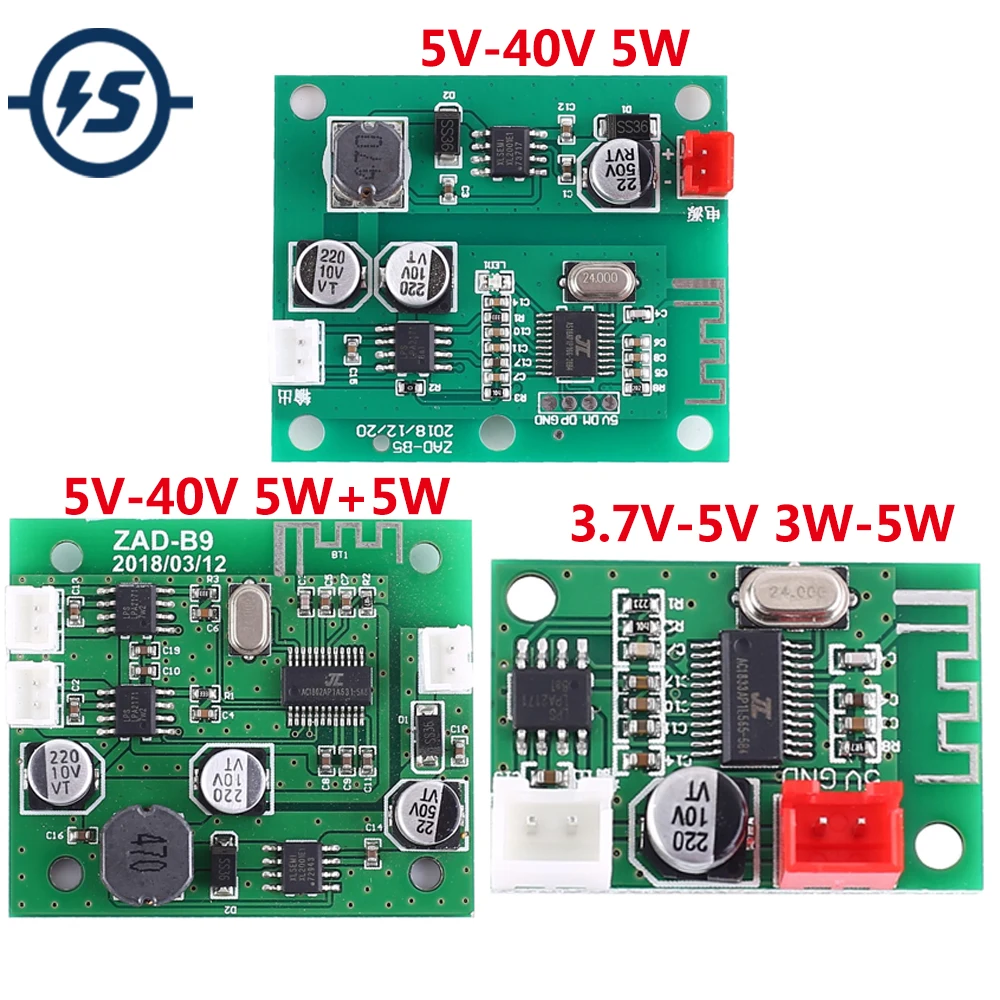 DC 5V 12V 24V Bluetooth Amplifier Module 3W 5W Mono Output Wireless Music Player Stereo Lossless | Электронные компоненты и