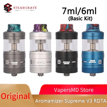 (Basic Kit) Steam Crave Aromamizer Supreme V3 RDTA 6ml/7ml Atomizer &25mm Diameter 810 Drip Tip For E-cigs 510 Mod Vs Titan RDTA
(Basic Kit) Steam Crave Aromamizer Supreme V3 RDTA 6ml/7ml Atomizer &25mm Diameter 810 Drip Tip For E-cigs 510 Mod Vs Titan RDTA