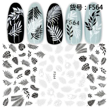 Black and white leaves flowers totem nail stickers manicure novice supplies decals
Black and white leaves flowers totem nail stickers manicure novice supplies decals