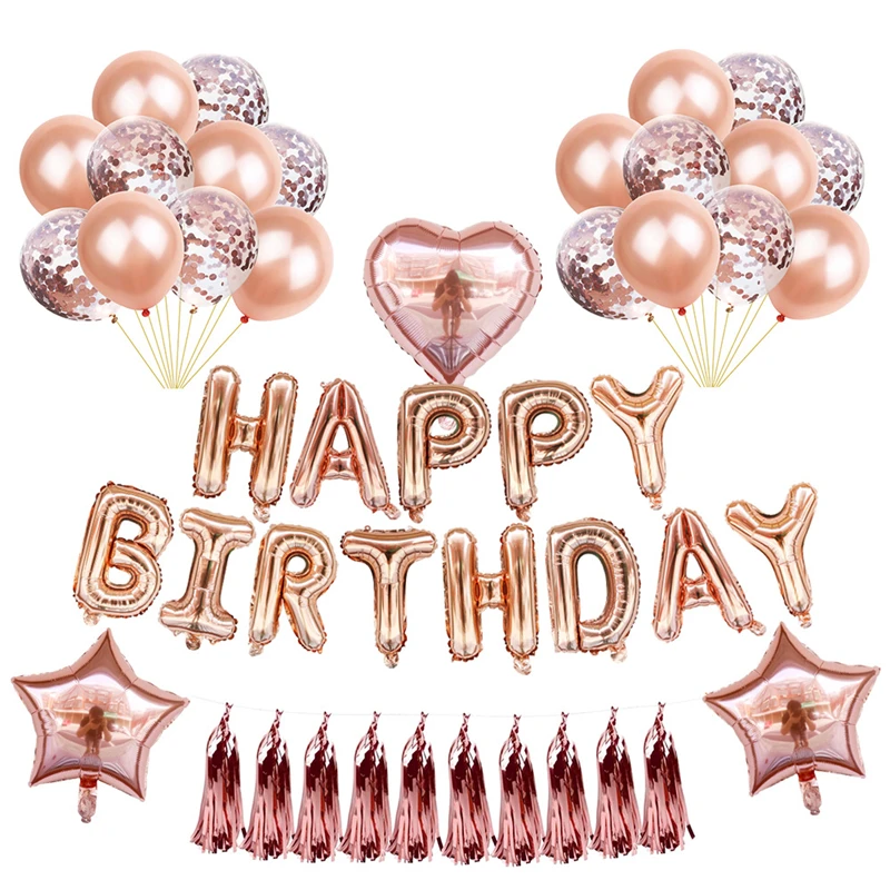 balloon kids adult baby shower confetti balloons letter birthday