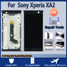 Ensemble écran tactile LCD avec coque avant en verre, pour Sony Xperia XA2 H4113 H3113 H4133 H3123, original=