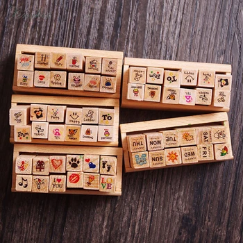 12pcs/set Cute diary Mini wooden box diary rubber stamps gift box set Crafts diy Handmade decal scrapbooking Photo Album
12pcs/set Cute diary Mini wooden box diary rubber stamps gift box set Crafts diy Handmade decal scrapbooking Photo Album