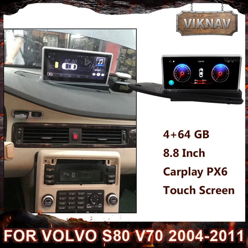 8.8 INCH Android Autoradio Car DVD Player GPS Navigation For VOLVO S80 V70 2004-2011 Radio Multimedia Palyer 2 DIN Head Unit
8.8 INCH Android Autoradio Car DVD Player GPS Navigation For VOLVO S80 V70 2004-2011 Radio Multimedia Palyer 2 DIN Head Unit