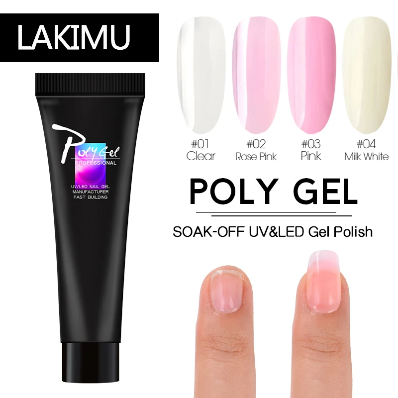 LIKIMU Poly Gel Set Building Polygel Nail Kit Extension Crystal Art Acrylic Builder Slip Solution | Красота и здоровье