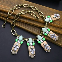 Kissmeビッグ割引ヴィンテージペンダントネックレス女性のためのボヘミアスタイルのステートメントネックレス卸売ファッションジュエリーセール(China)