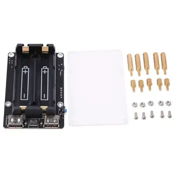 18650 New UPS with RTC & Coulometer Pro Extended Two USB Port Power Supply Device for Raspberry Pi 4 B / 3B+ / 3B
18650 New UPS with RTC & Coulometer Pro Extended Two USB Port Power Supply Device for Raspberry Pi 4 B / 3B+ / 3B