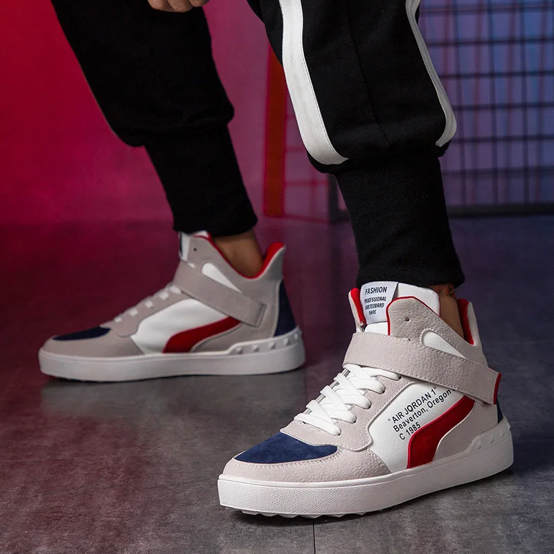 Popular Brand Shoe Men round-Toe Versatile Board Shoes High-Top Shoes Korean-style Trend Breathable Casual High State Hip Hop Ni
Popular Brand Shoe Men round-Toe Versatile Board Shoes High-Top Shoes Korean-style Trend Breathable Casual High State Hip Hop Ni