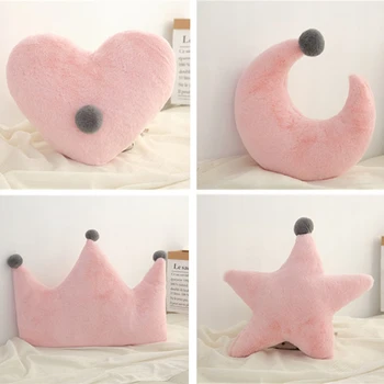 3D Moon Crown Heart-shaped Cushion decorative Throw Pillow With PP Cotton Inner Home Decor Cartoon Sofa Toys Sleeping Pillows
3D Moon Crown Heart-shaped Cushion decorative Throw Pillow With PP Cotton Inner Home Decor Cartoon Sofa Toys Sleeping Pillows