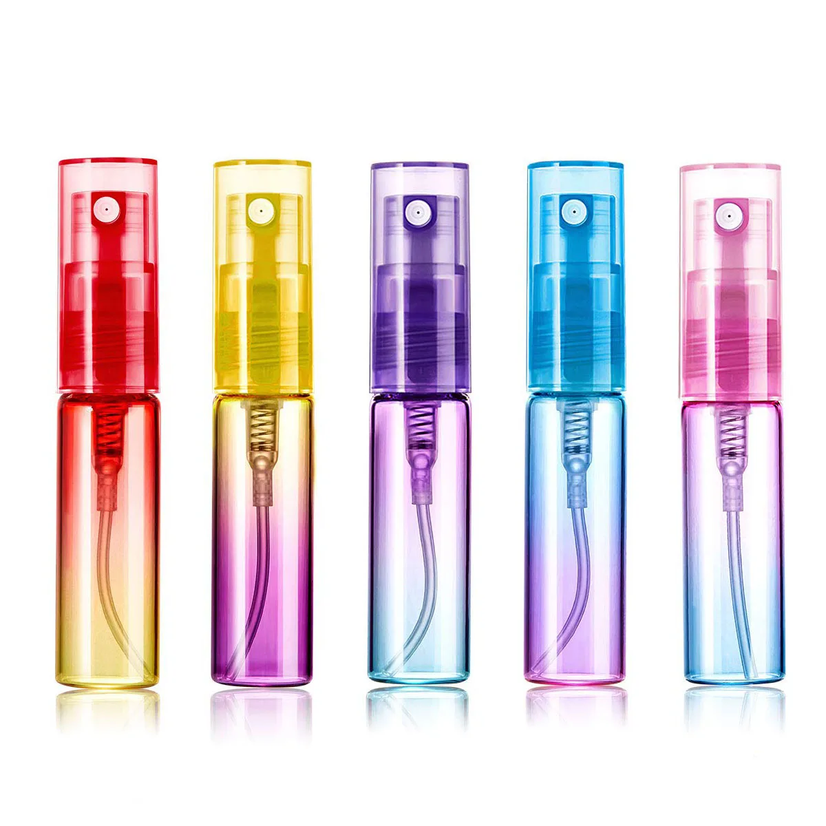 New 5ML Glass Travel Gradient Perfume Bottle Atomizer Pressed Pump Spray Bottle Liquid Container Empty Spray Refillable Bottle
New 5ML Glass Travel Gradient Perfume Bottle Atomizer Pressed Pump Spray Bottle Liquid Container Empty Spray Refillable Bottle