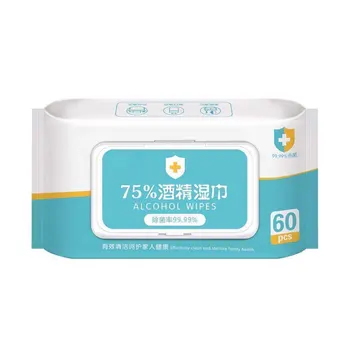 60pcs/box Disposable Sterlized Wet Wipes 75% Alcohol Swabs Wet Wipes Skin Sterilization First Aid Cleaning Tissue Box New
60pcs/box Disposable Sterlized Wet Wipes 75% Alcohol Swabs Wet Wipes Skin Sterilization First Aid Cleaning Tissue Box New