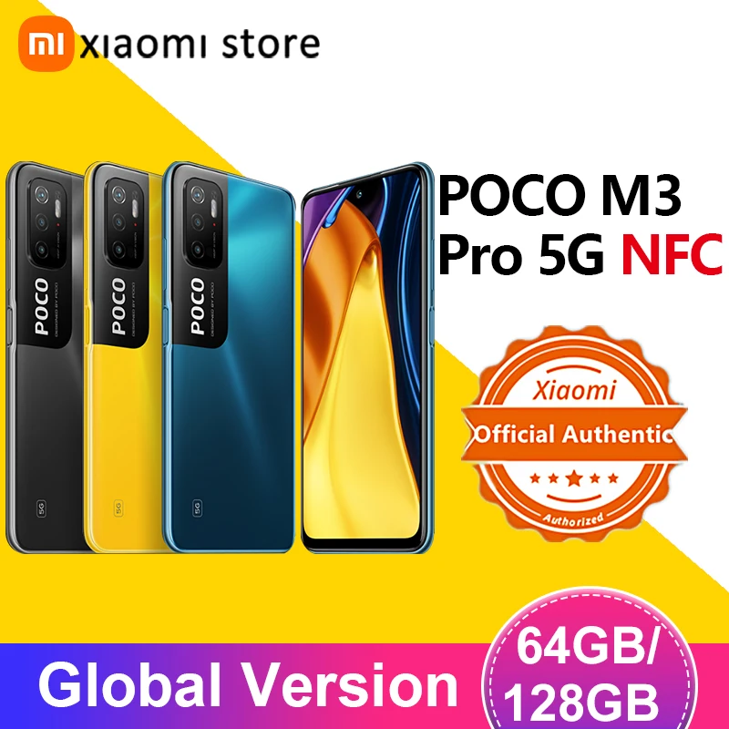 Смартфон POCO M3 Pro 4 Гб 64 Гб/6 ГБ 128 FHD + Dot Диммируемый дисплей Восьмиядерный процессор