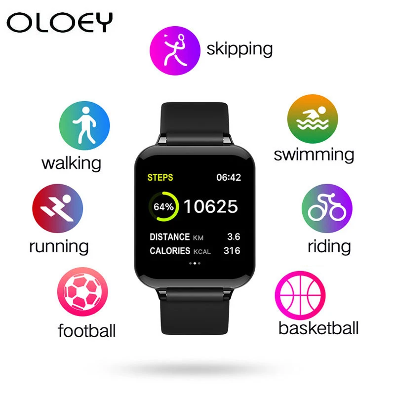 Women Smart Watch Color Screen IP67 Waterproof Sports For Iphone Smartwatch Heart Rate Monitor Blood Pressure Functions For Men
Women Smart Watch Color Screen IP67 Waterproof Sports For Iphone Smartwatch Heart Rate Monitor Blood Pressure Functions For Men