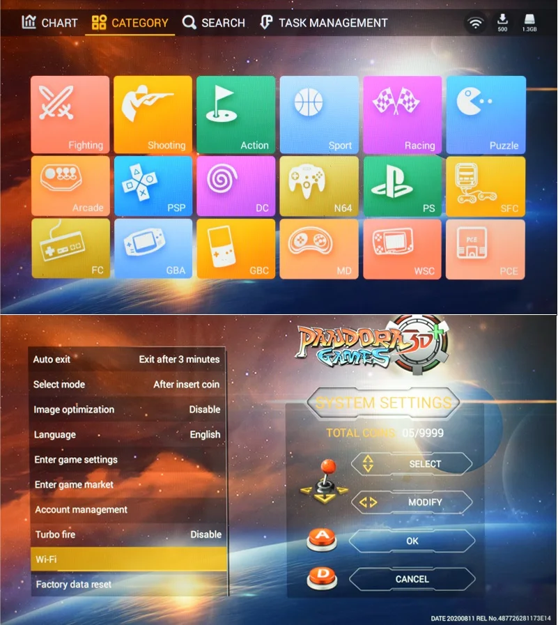 IYO Pandora Box 3D WiFi Plus Arcade Box 8000 7000 Games Zero Delay 6/8 Buttons Joystick 2 Player Controller Arcade Console 7 H38cafca6144d41d19bae2e0cec72f842c