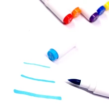 1 PC אקוורל מברשת TOUCH חדש 168 צבעים התאומים דה מרקר 80 צבעים סמן מברשת 5 סוגים של אמנות סמנים(China)