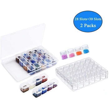 mbroidery Diamond Storage Box 2 Pack,30 Small Beads Diamond Painting Storage Containers with Lid and 28 Mini Compartments Grids
mbroidery Diamond Storage Box 2 Pack,30 Small Beads Diamond Painting Storage Containers with Lid and 28 Mini Compartments Grids