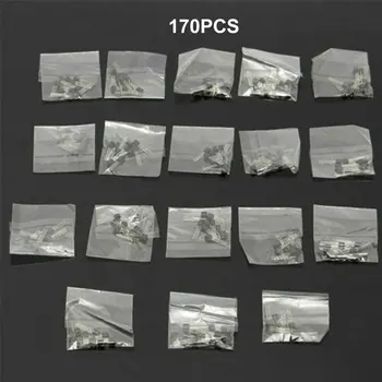 170pcs 17-Value Triode Bipolar Transistor TO-92 NPN PNP Assortment Kit Set S9012 S9013 S9014 S9015 S9018 A1015 C1815
170pcs 17-Value Triode Bipolar Transistor TO-92 NPN PNP Assortment Kit Set S9012 S9013 S9014 S9015 S9018 A1015 C1815