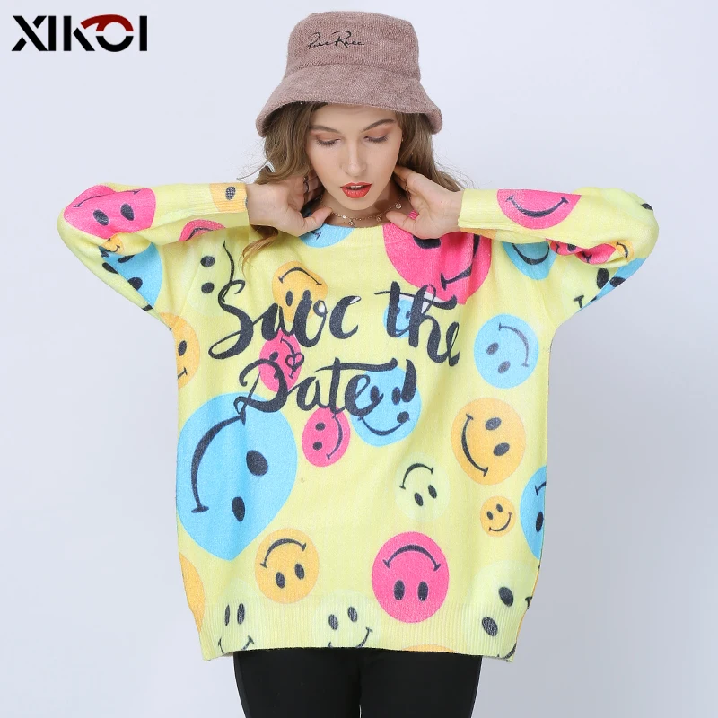 XIKOI New SMILE Sweaters Women Winter Warm Pullover High Elasticity Knitted Oversized Jumper Autumn Basic Female Yellow Sweater
XIKOI New SMILE Sweaters Women Winter Warm Pullover High Elasticity Knitted Oversized Jumper Autumn Basic Female Yellow Sweater