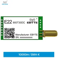 SX1262 RF Chip LoRa Module 868.125MHz E22-900T30DC UART Wireless Module 30dBm DIP Package 10km Long Range Low Power Consumption
SX1262 RF Chip LoRa Module 868.125MHz E22-900T30DC UART Wireless Module 30dBm DIP Package 10km Long Range Low Power Consumption