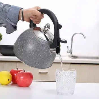 1PCS Quality Kettle Stainless Steel Whistling Tea Kettle Food Grade Tea Pot with Anti-Rust and Anti Hot Handle
1PCS Quality Kettle Stainless Steel Whistling Tea Kettle Food Grade Tea Pot with Anti-Rust and Anti Hot Handle
