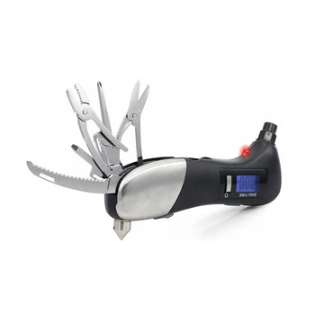 NEW Multifunction 9-in-1 Auto Digi-tire Gauge Emergency Car Safety Hammer With SOS Flashlight, Swiss Knives
NEW Multifunction 9-in-1 Auto Digi-tire Gauge Emergency Car Safety Hammer With SOS Flashlight, Swiss Knives